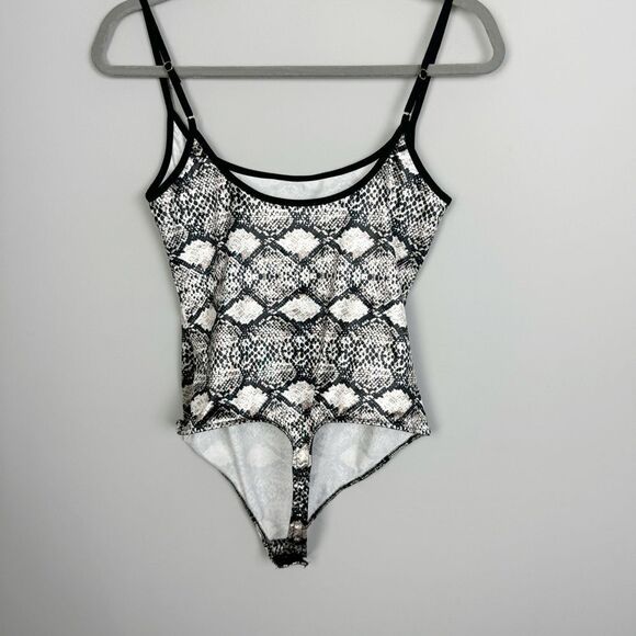 FREE PEOPLE | INTIMATELY Snake Print Thong Style Bodysuit Women’s Size Medium - Picture 10 of 12